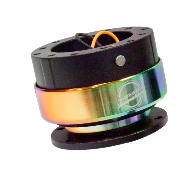 NRG Quick Release Gen 2.0 - Black Body / Neochrome Ring - NRG SRK-200BK-MC