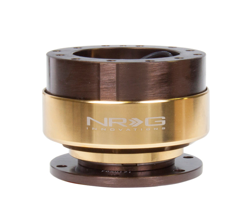 NRG Quick Release Gen 2.0 - Bronze Body / Chrome Gold Ring - NRG SRK-200BR-CG