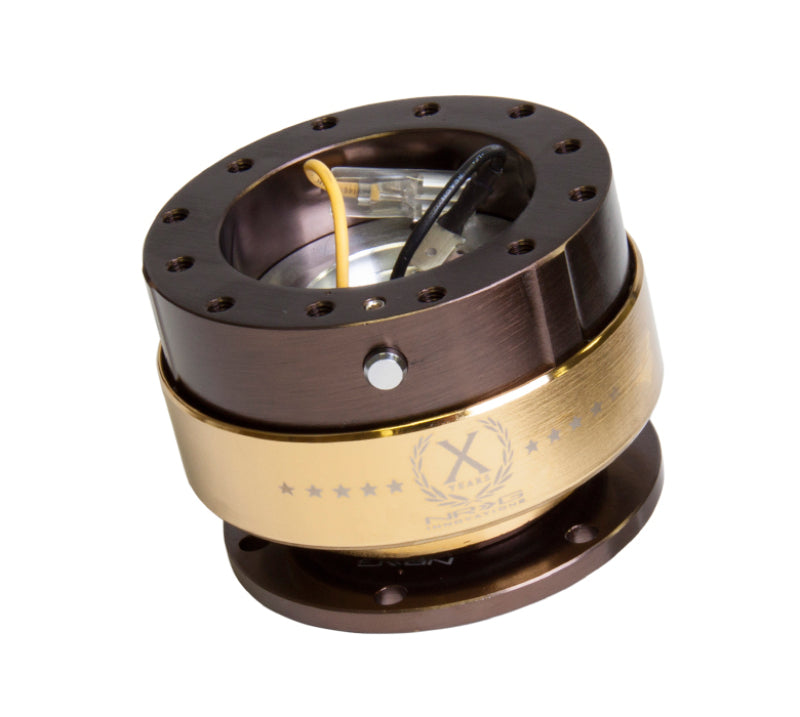 NRG Quick Release Gen 2.0 - Bronze Body / Chrome Gold Ring - NRG SRK-200BR-CG