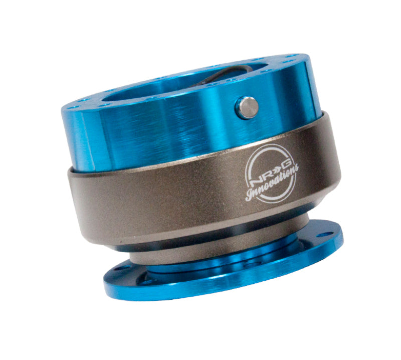 NRG Quick Release Gen 2.0 - New Blue Body / Titanium Chrome Ring - NRG SRK-200NB