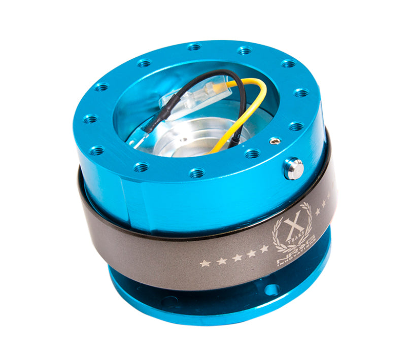 NRG Quick Release Gen 2.0 - New Blue Body / Titanium Chrome Ring - NRG SRK-200NB