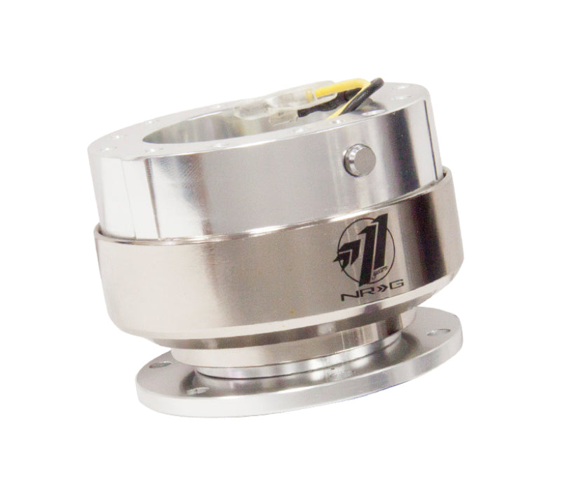 NRG Quick Release Gen 2.0 - Silver Shiny Body / Brushed Silver Ring - NRG SRK-200SSL