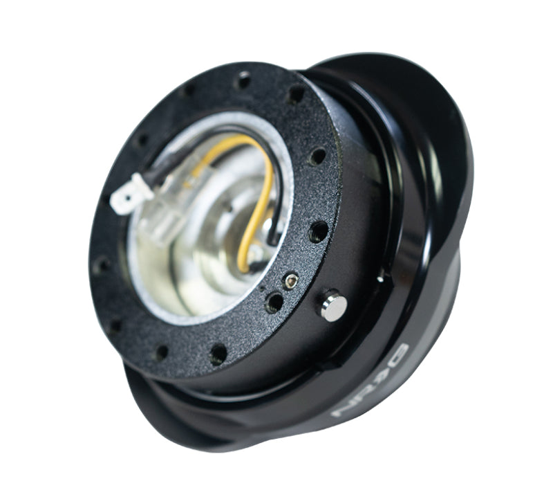 NRG Quick Release Gen 2.2 - Black Body / Shiny Black Oval Ring - NRG SRK-220BK