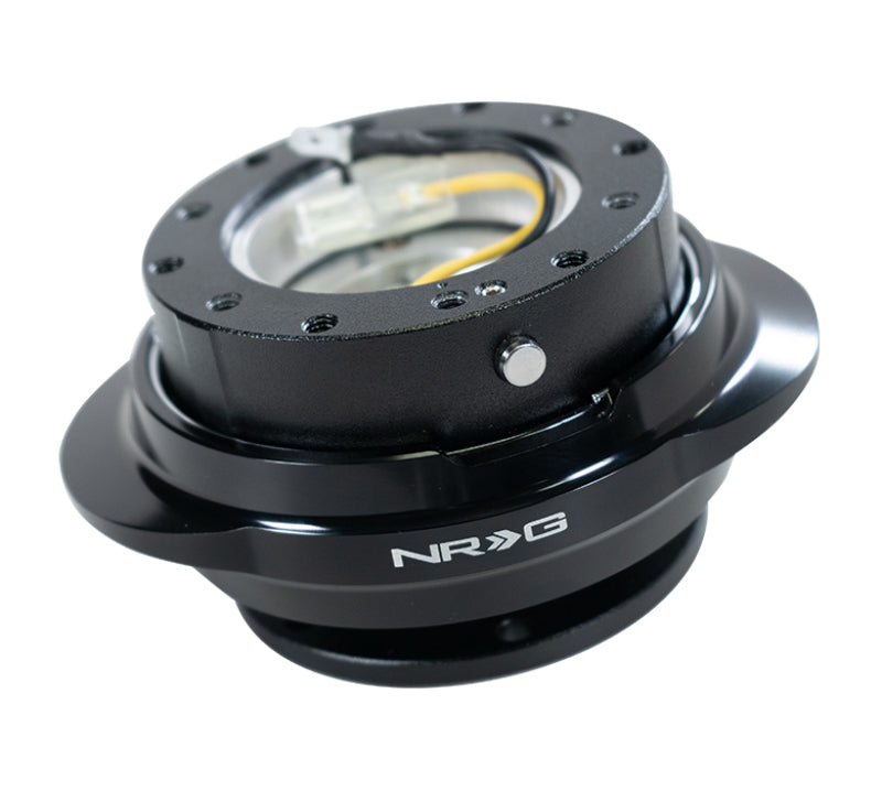 NRG Quick Release Gen 2.2 - Black Body / Shiny Black Oval Ring - NRG SRK-220BK