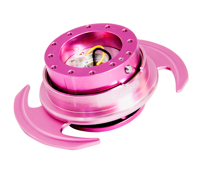 NRG Quick Release Kit Gen 3.0 - Pink Body / Pink Ring w/Handles - NRG SRK-650PK