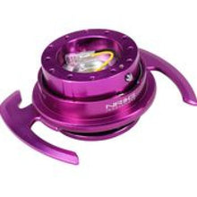 Load image into Gallery viewer, NRG Quick Release Kit Gen 4.0 - Purple Body / Purple Ring w/ Handles - NRG SRK-700PP
