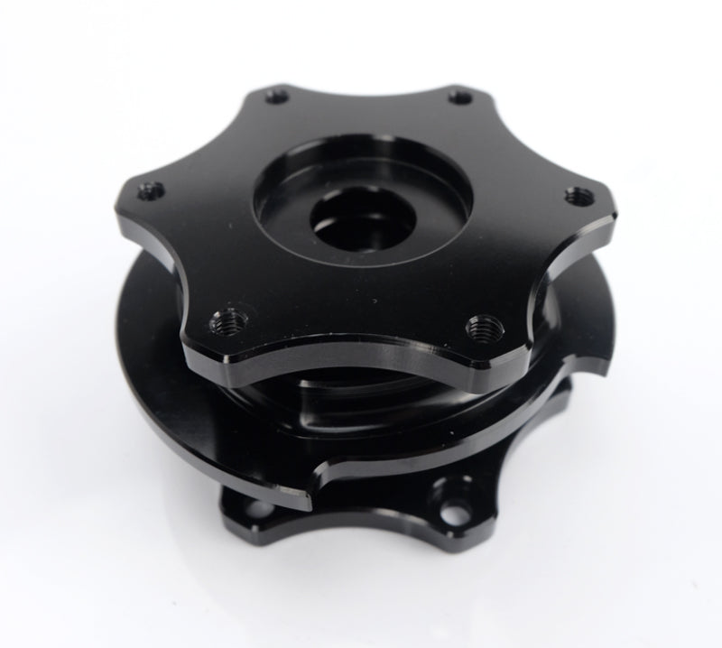 NRG Quick Release SFI SPEC 42.1 - Shiny Black Body / Shiny Black Ring - NRG SRK-R200BK-BK