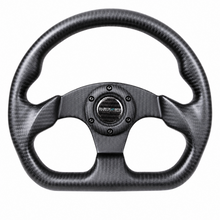 Load image into Gallery viewer, NRG Carbon Fiber Steering Wheel (320mm) Flat Bottom Matte Black Carbon - NRG ST-009CF/MB