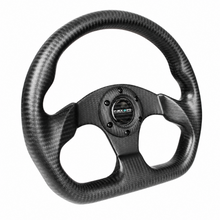 Load image into Gallery viewer, NRG Carbon Fiber Steering Wheel (320mm) Flat Bottom Matte Black Carbon - NRG ST-009CF/MB