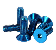 Load image into Gallery viewer, NRG Steering Wheel Screw Upgrade Kit (Conical) - Blue - NRG SWS-100BL