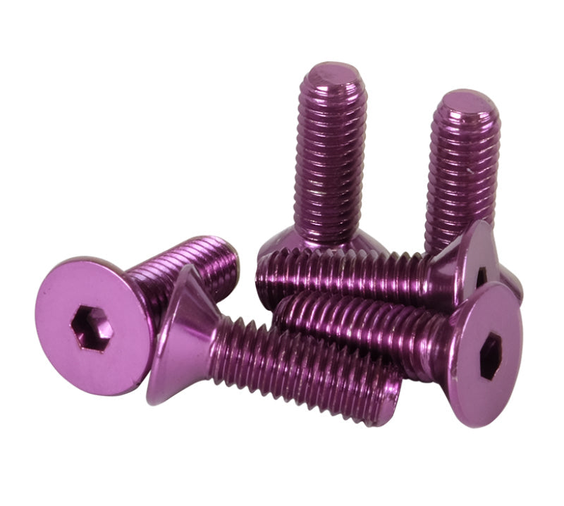 NRG Steering Wheel Screw Upgrade Kit (Conical) - Purple - NRG SWS-100PP