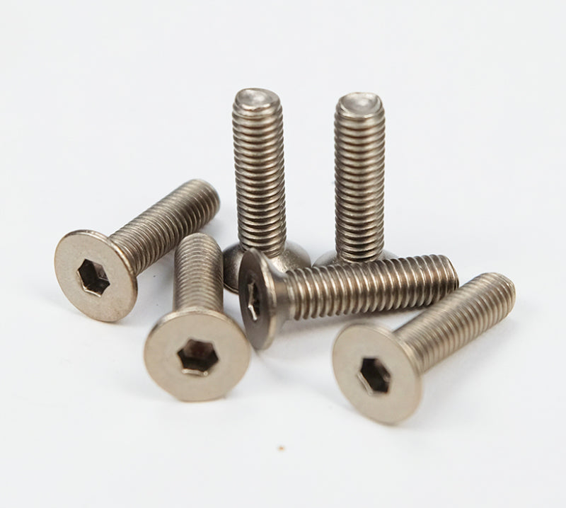 NRG Titanium Silver Steering Wheel Screw Kit Upgrade- Conical - NRG SWS-100TI