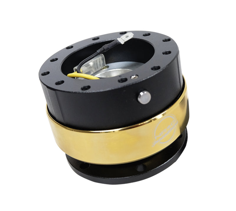 NRG Quick Release Gen 2.0 - Black Body / Chrome Gold Ring - Black Ops Auto Works