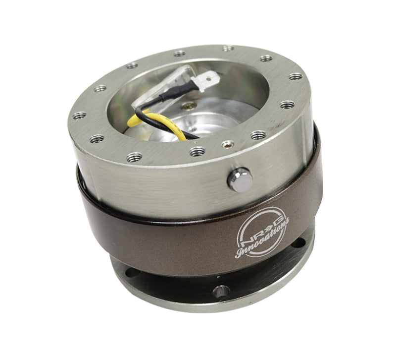 NRG Quick Release Gen 2.0 - Gunmetal Body / Titanium Chrome Ring - Black Ops Auto Works