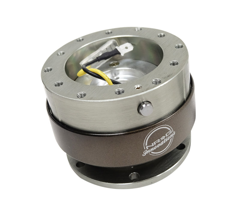 NRG Quick Release Gen 2.0 - Gunmetal Body / Titanium Chrome Ring - Black Ops Auto Works