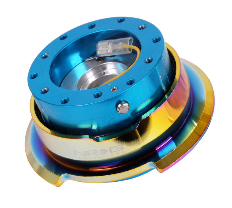 NRG Quick Release Gen 2.8 - New Blue Body / Neochrome Ring - Black Ops Auto Works