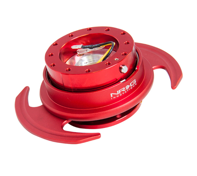 NRG Quick Release Kit Gen 3.0 - Red Metal Body / Red Ring w/Handles - Black Ops Auto Works
