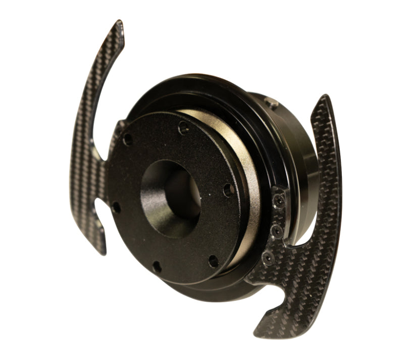 NRG Quick Release Kit Gen 4.0 - Black Body / Black Ring w/ CF Handles - Black Ops Auto Works