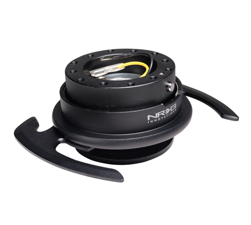 NRG Quick Release Kit Gen 4.0 - Black Body / Black Ring w/ Handles - Black Ops Auto Works