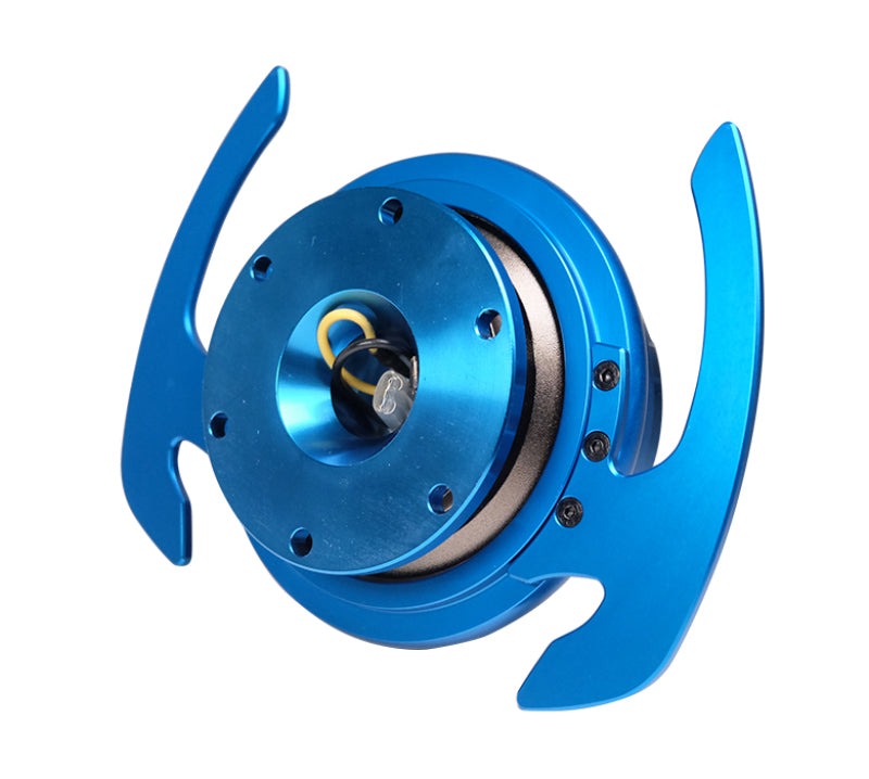 NRG Quick Release Kit Gen 4.0 - Blue Body / Blue Ring w/ Handles - Black Ops Auto Works