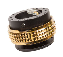 Load image into Gallery viewer, NRG Quick Release Kit - Pyramid Edition - Black Body / Chrome Gold Pyramid Ring - Black Ops Auto Works