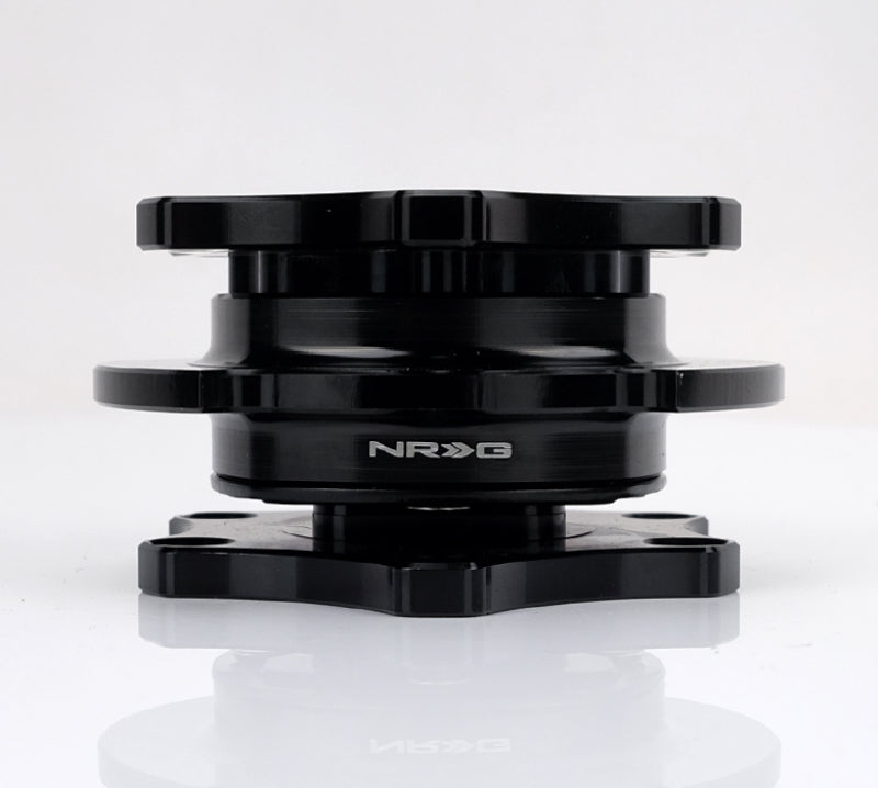 NRG Quick Release SFI SPEC 42.1 - Shiny Black Body / Shiny Black Ring - Black Ops Auto Works