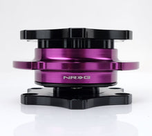 Load image into Gallery viewer, NRG Quick Release SFI SPEC 42.1 - Shiny Black Body / Shiny Purple Ring - Black Ops Auto Works