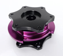 Load image into Gallery viewer, NRG Quick Release SFI SPEC 42.1 - Shiny Black Body / Shiny Purple Ring - Black Ops Auto Works