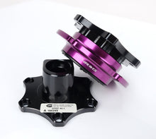 Load image into Gallery viewer, NRG Quick Release SFI SPEC 42.1 - Shiny Black Body / Shiny Purple Ring - Black Ops Auto Works