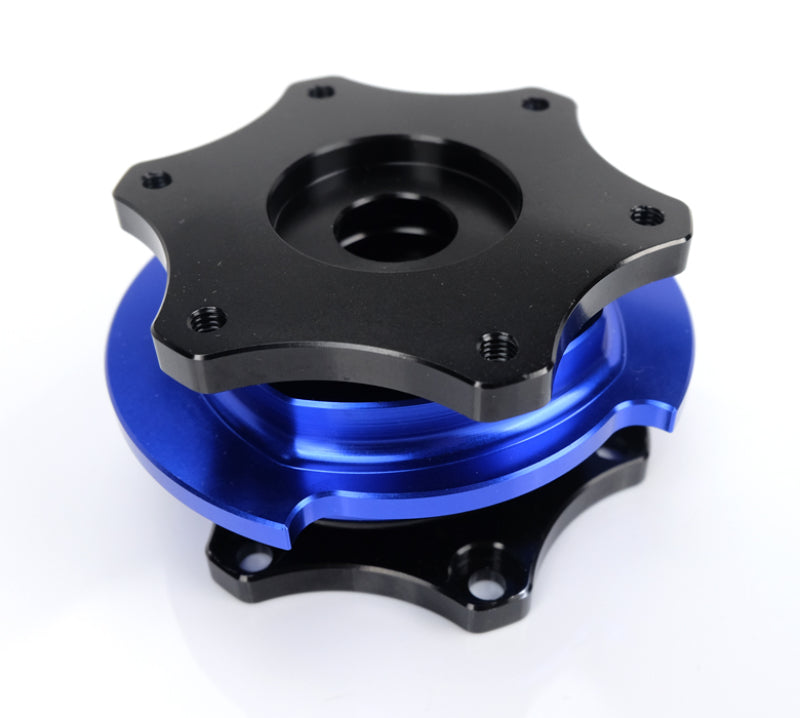 NRG Race Short Hub Datsun - Black Body Blue Ring - Black Ops Auto Works