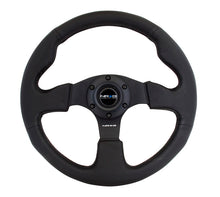 Load image into Gallery viewer, NRG Reinforced Steering Wheel (320mm) Black Leather w/Black Stitching - Black Ops Auto Works