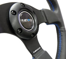Load image into Gallery viewer, NRG Reinforced Steering Wheel (320mm) Black Leather w/Blue Stitching - Black Ops Auto Works