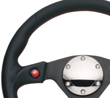 Load image into Gallery viewer, NRG Reinforced Steering Wheel (320mm) Blk Leather w/Dual Buttons - Black Ops Auto Works
