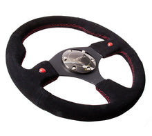 Load image into Gallery viewer, NRG Reinforced Steering Wheel (320mm) Blk Suede w/Dual Buttons - Black Ops Auto Works
