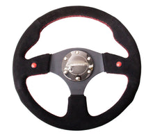 Load image into Gallery viewer, NRG Reinforced Steering Wheel (320mm) Blk Suede w/Dual Buttons - Black Ops Auto Works