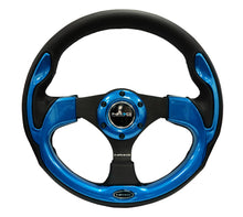 Load image into Gallery viewer, NRG Reinforced Steering Wheel (320mm) Blk w/Blue Trim - Black Ops Auto Works