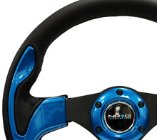 Load image into Gallery viewer, NRG Reinforced Steering Wheel (320mm) Blk w/Blue Trim - Black Ops Auto Works
