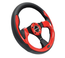 Load image into Gallery viewer, NRG Reinforced Steering Wheel (320mm) Blk w/Red Trim &amp; 5mm 3-Spoke - Black Ops Auto Works