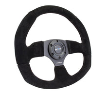 Load image into Gallery viewer, NRG Reinforced Steering Wheel (320mm Horizontal / 330mm Vertical) Black Suede w/Black Stitching - Black Ops Auto Works