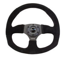 Load image into Gallery viewer, NRG Reinforced Steering Wheel (320mm Horizontal / 330mm Vertical) Black Suede w/Black Stitching - Black Ops Auto Works