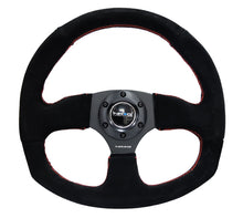 Load image into Gallery viewer, NRG Reinforced Steering Wheel (320mm Horizontal / 330mm Vertical) Suede w/Red Stitch - Black Ops Auto Works