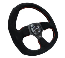Load image into Gallery viewer, NRG Reinforced Steering Wheel (320mm Horizontal / 330mm Vertical) Suede w/Red Stitch - Black Ops Auto Works
