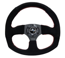 Load image into Gallery viewer, NRG Reinforced Steering Wheel (320mm Horizontal / 330mm Vertical) Suede w/Red Stitch - Black Ops Auto Works