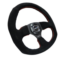 Load image into Gallery viewer, NRG Reinforced Steering Wheel (320mm Horizontal / 330mm Vertical) Suede w/Red Stitch - Black Ops Auto Works