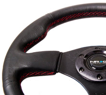 Load image into Gallery viewer, NRG Reinforced Steering Wheel (320mm) Leather w/Red Stitch - Black Ops Auto Works