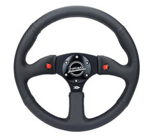 Load image into Gallery viewer, NRG Reinforced Steering Wheel (350mm/ 2.5in. Deep) Sport Leather Racing/ 4mm Matte Black Spoke - Black Ops Auto Works