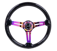 Load image into Gallery viewer, NRG Reinforced Steering Wheel (350mm / 3in. Deep) Blk Multi Color Flake w/ Neochrome Center Mark - Black Ops Auto Works