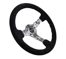 Load image into Gallery viewer, NRG Reinforced Steering Wheel (350mm / 3in. Deep) Blk Suede w/Hydrodipped Digi-Camo Spokes - Black Ops Auto Works