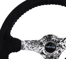 Load image into Gallery viewer, NRG Reinforced Steering Wheel (350mm / 3in. Deep) Blk Suede w/Hydrodipped Digi-Camo Spokes - Black Ops Auto Works