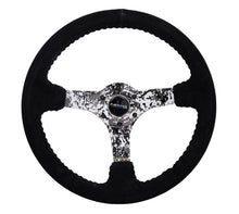Load image into Gallery viewer, NRG Reinforced Steering Wheel (350mm / 3in. Deep) Blk Suede w/Hydrodipped Digi-Camo Spokes - Black Ops Auto Works